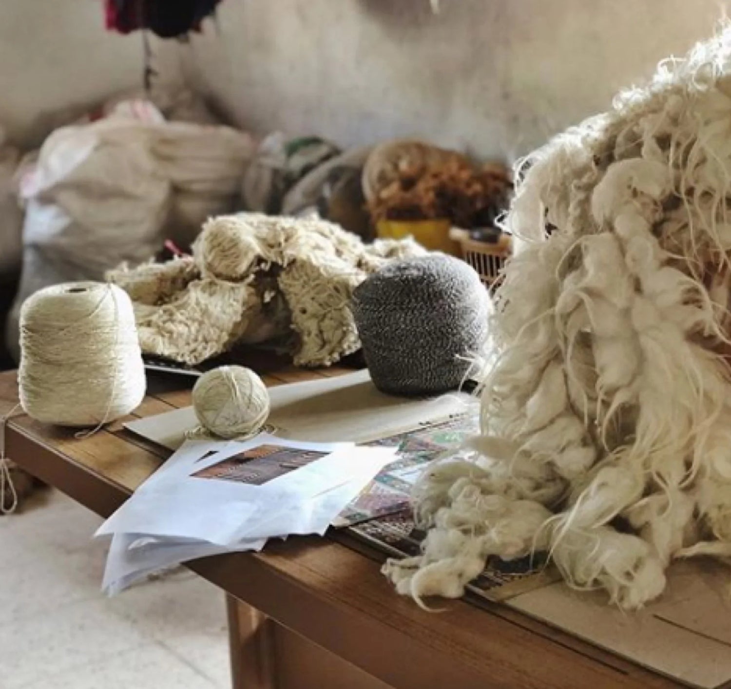 Handmade sustainable wool rugs by artisans