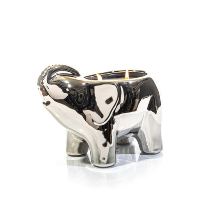 Metallic Silver Elephant