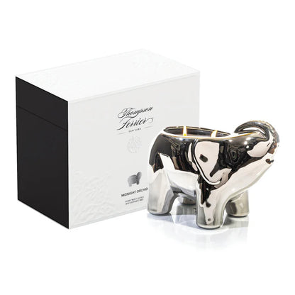 Metallic Silver Elephant